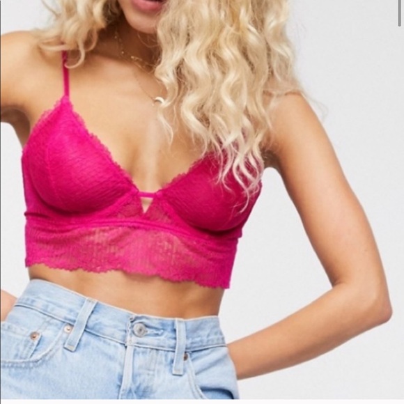Free People Other - Free People Alyssa Underwire Bra Fuschia